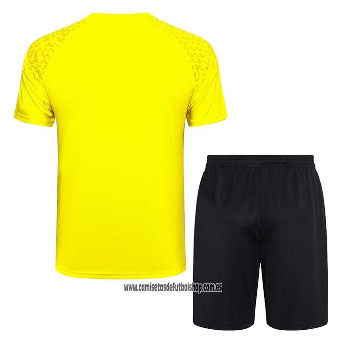 Chandal del Borussia Dortmund 23-24 Manga Corta Amarillo - Pantalon Corto